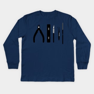 Gunpla Model Tools Kids Long Sleeve T-Shirt